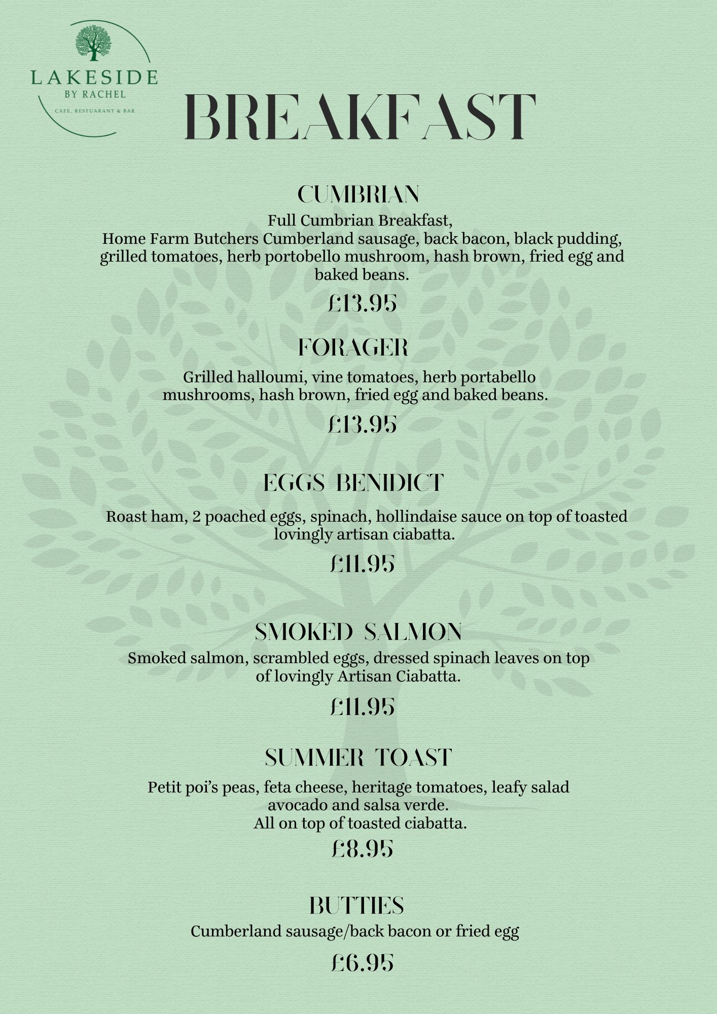 Cumbrian Produce at its Best Lakeside Restaurant Brayton Park