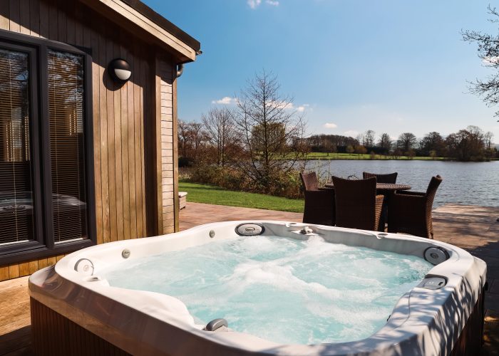 Hot Tub Area at Lawson Lodge